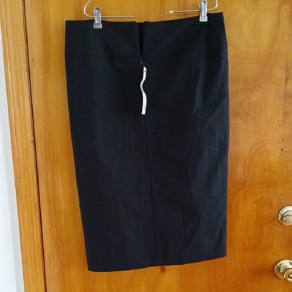 Long Tall Sally Black Pencil Skirt Knee-Length Workwear - Picture 3 of 4